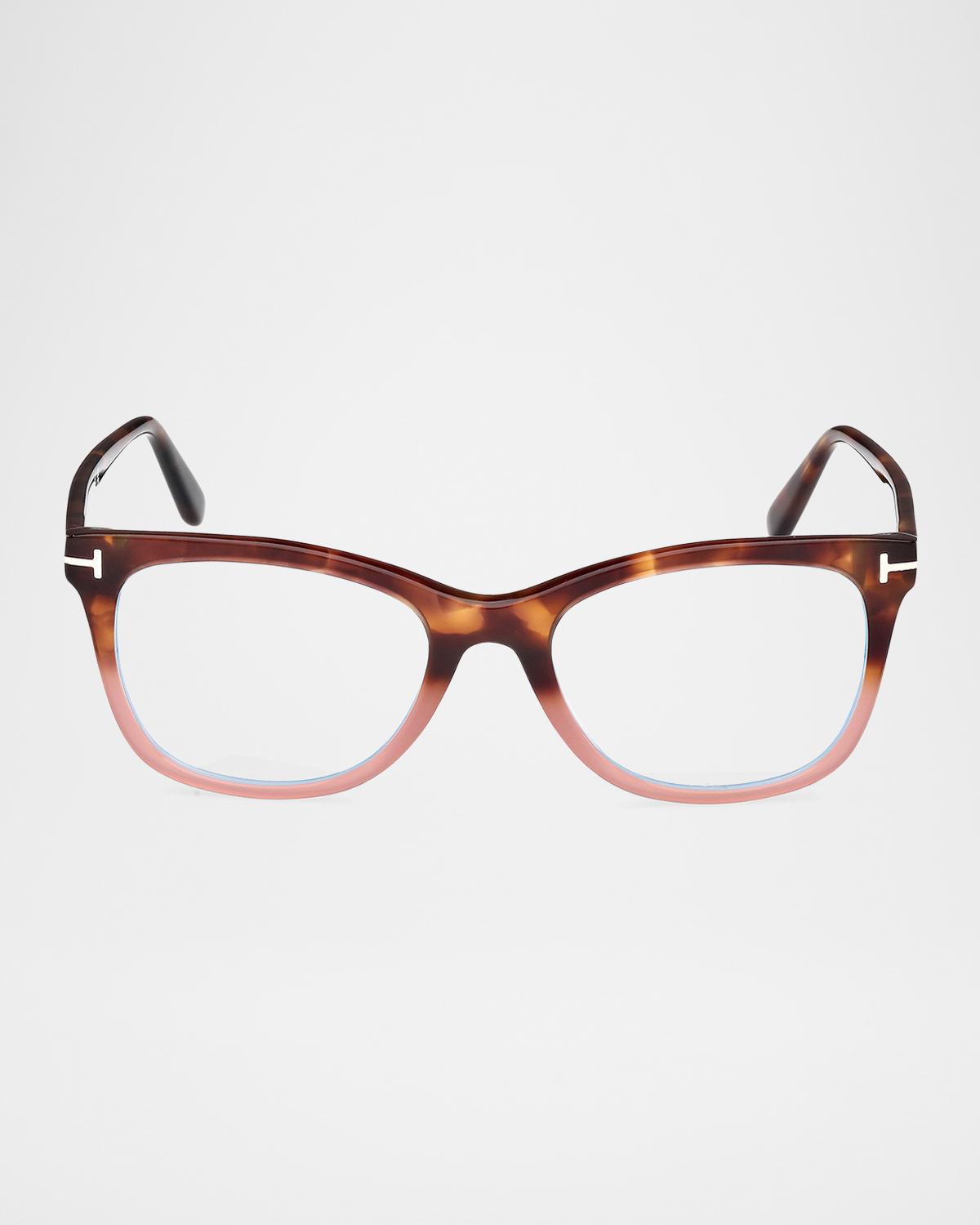TOM FORD Blue Light Blocking Acetate Square Glasses