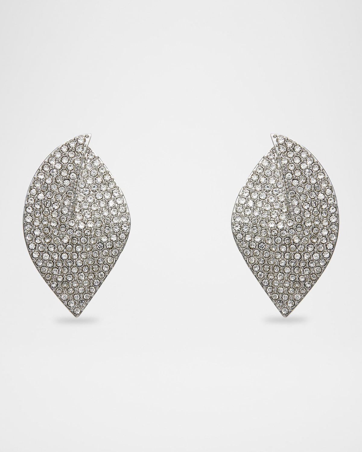Lele Sadoughi Pave Deco Feather Earrings