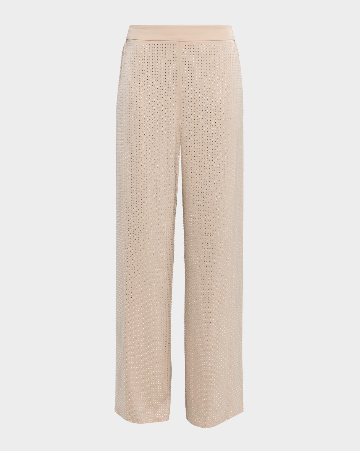Ungaro Wide-Leg Rhinestone Pants
