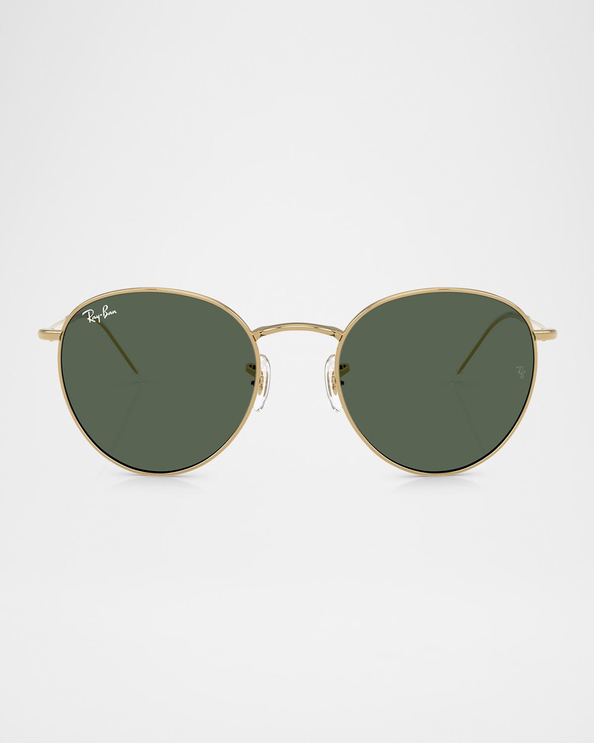 Ray-Ban Reverse Metal Round Sunglasses, 53MM