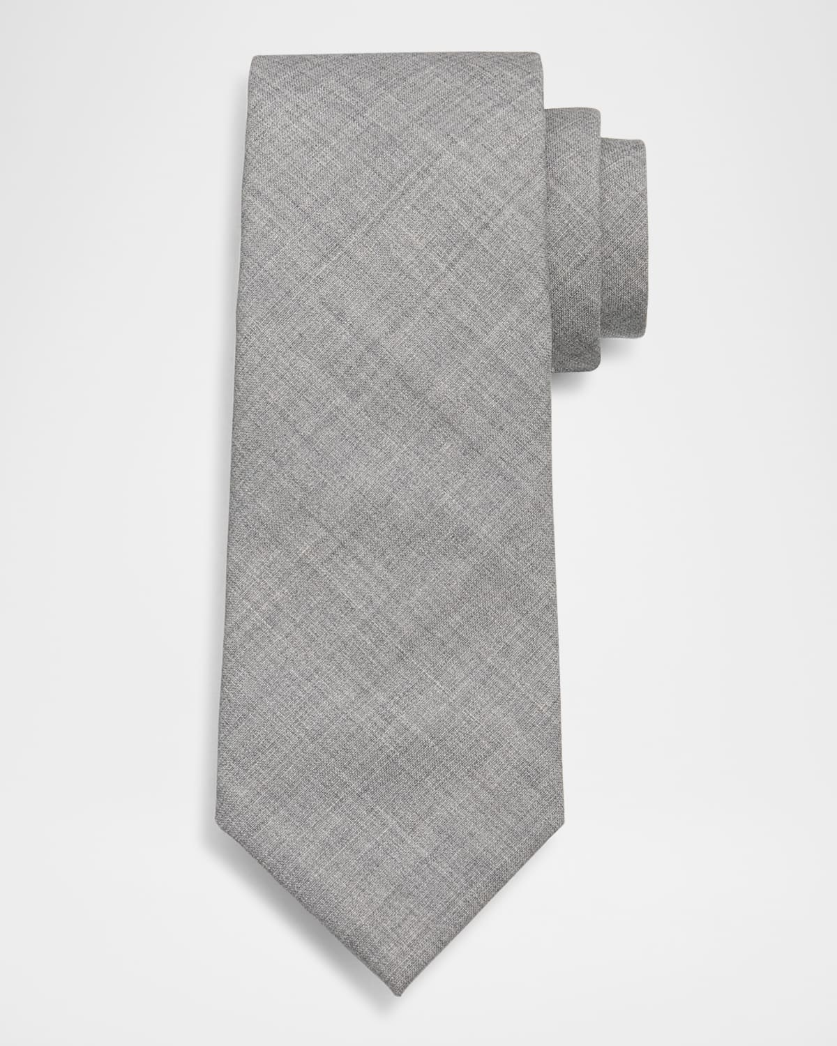Brunello Cucinelli Men 's Lightweight Wool Solid Tie | Thumbnail 4 Brunello Cucinelli Men 's Lightweight Wool Solid Tie | Thumbnail 4