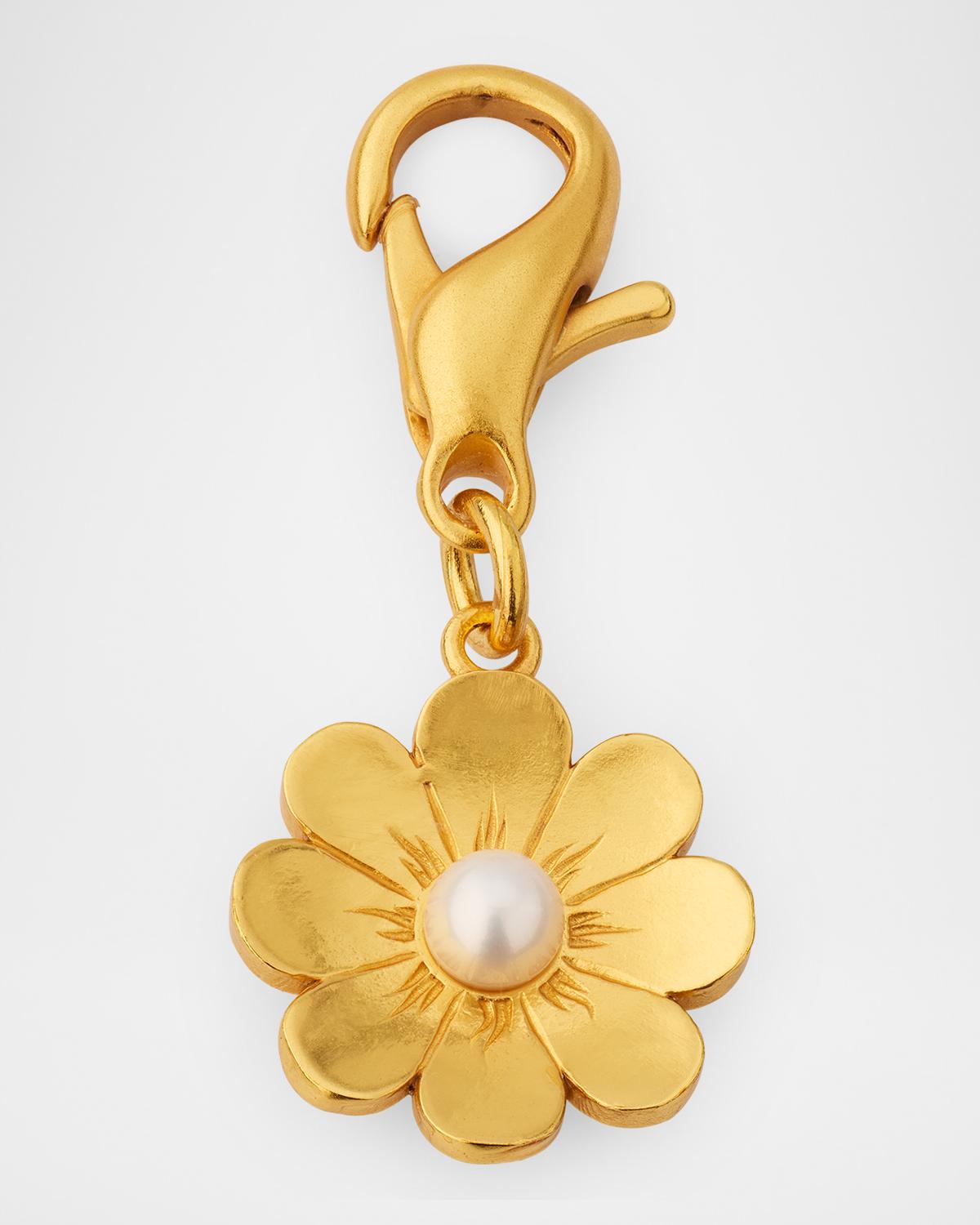 Golden Goose Daisy Pearl-Embellished Bag Charm