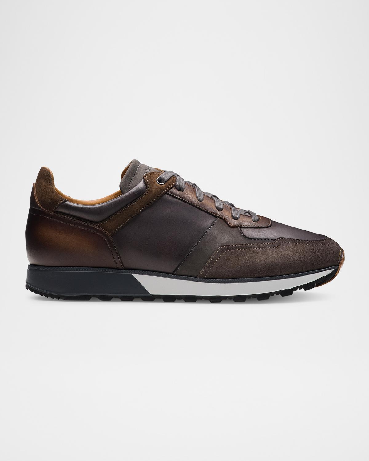 Magnanni Men's Arco Leather Runner Sneakers