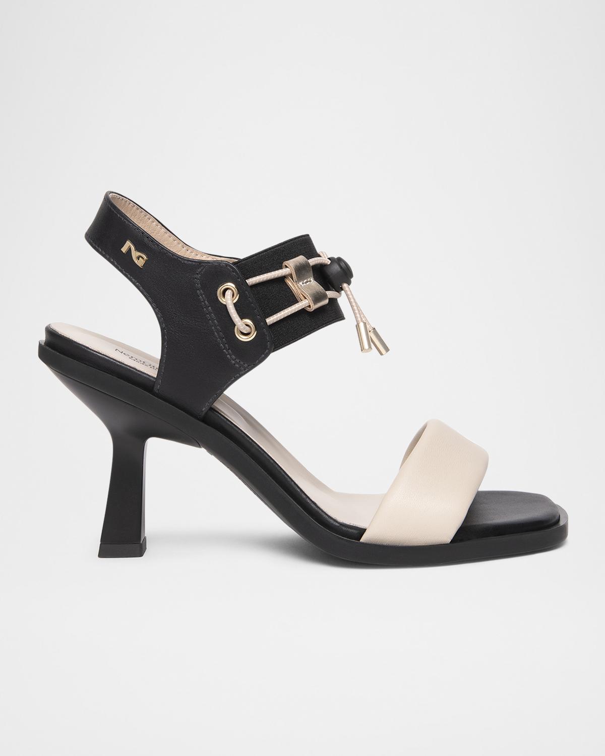 NeroGiardini Bungee Bicolor Leather Dress Sandals