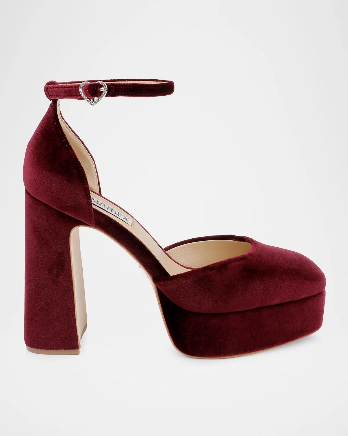 Jayda Ankle-Strap Platform Pumps