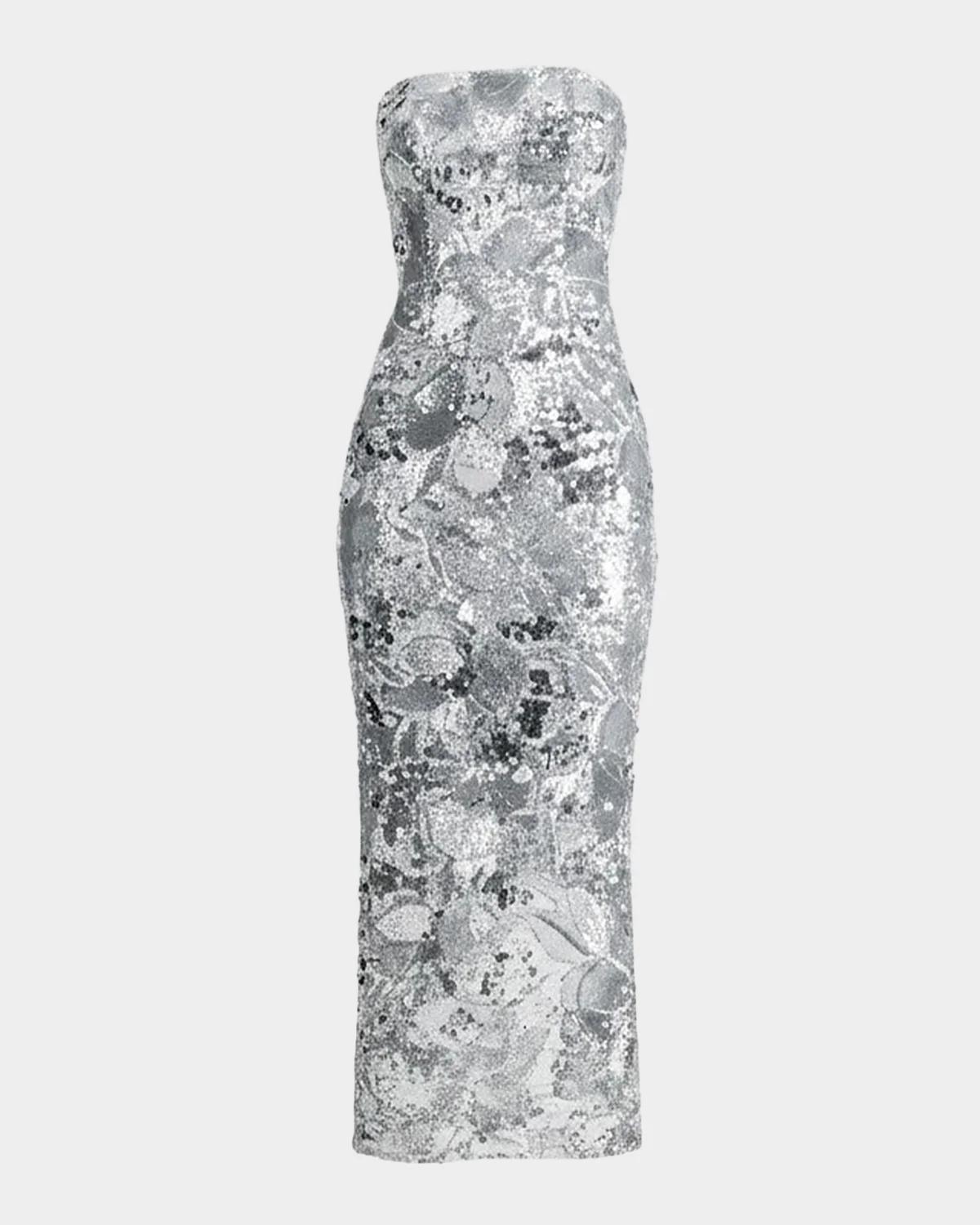 HELSI Leslie Strapless Sequin Column Gown
