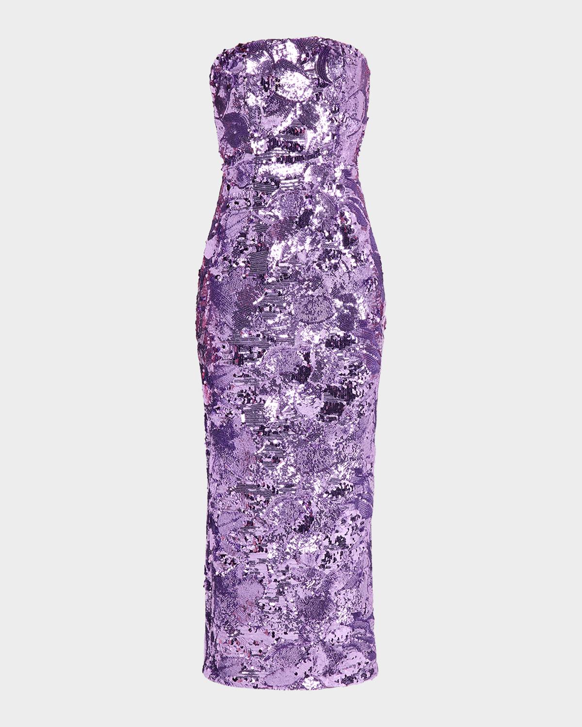 HELSI Leslie Strapless Sequin Column Gown