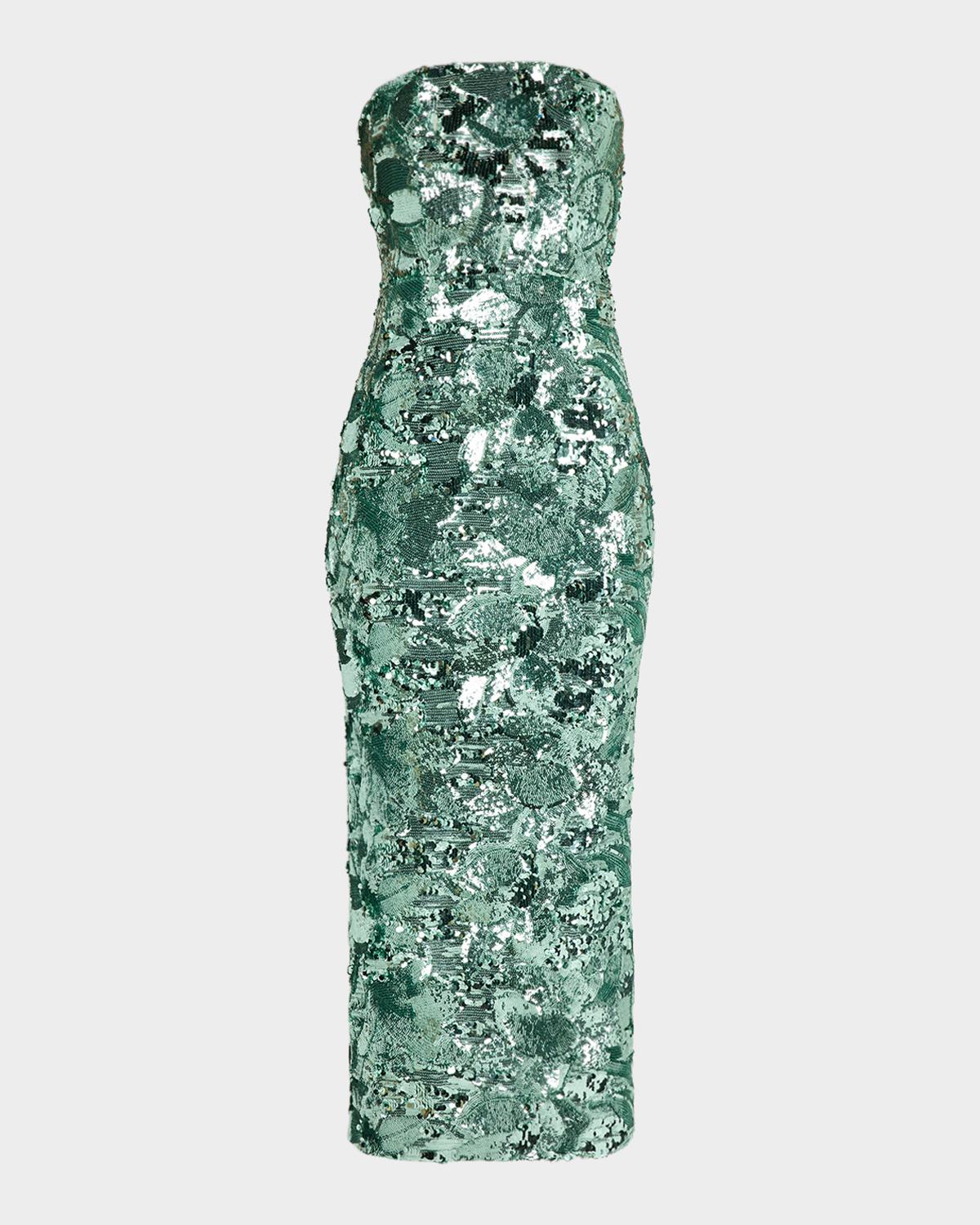 HELSI Leslie Strapless Sequin Column Gown