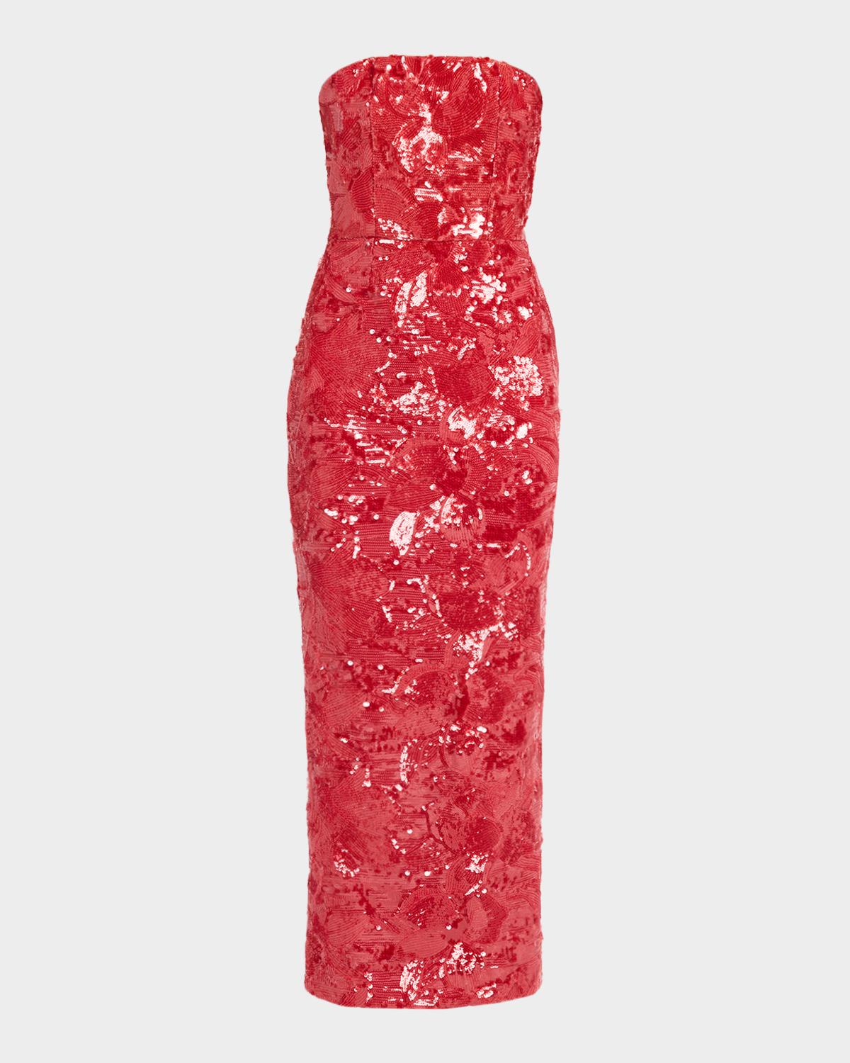 HELSI Leslie Strapless Sequin Column Gown
