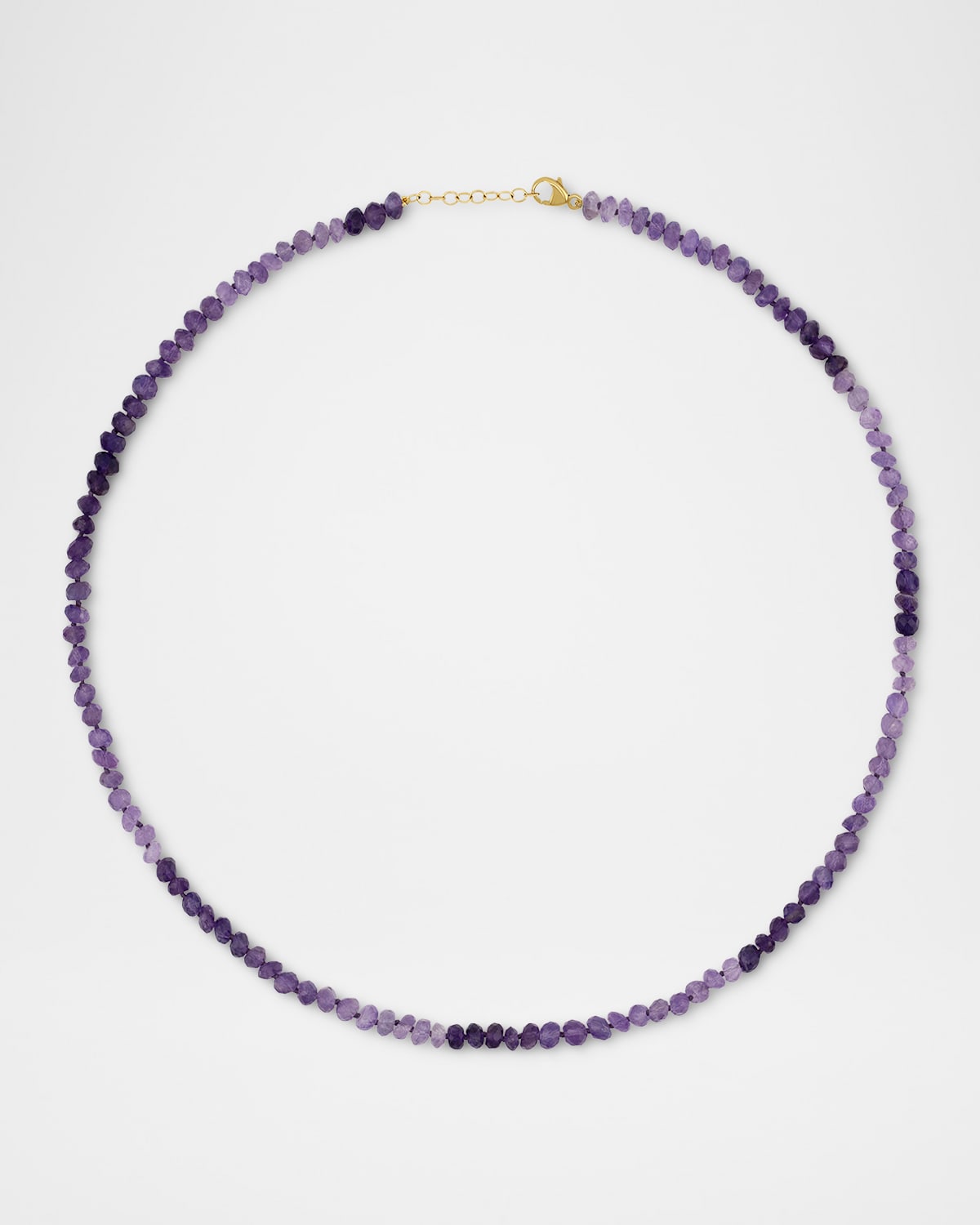 JIA JIA Jumbo Ombré Amethyst Necklace in 14K Yellow Gold, 17"L