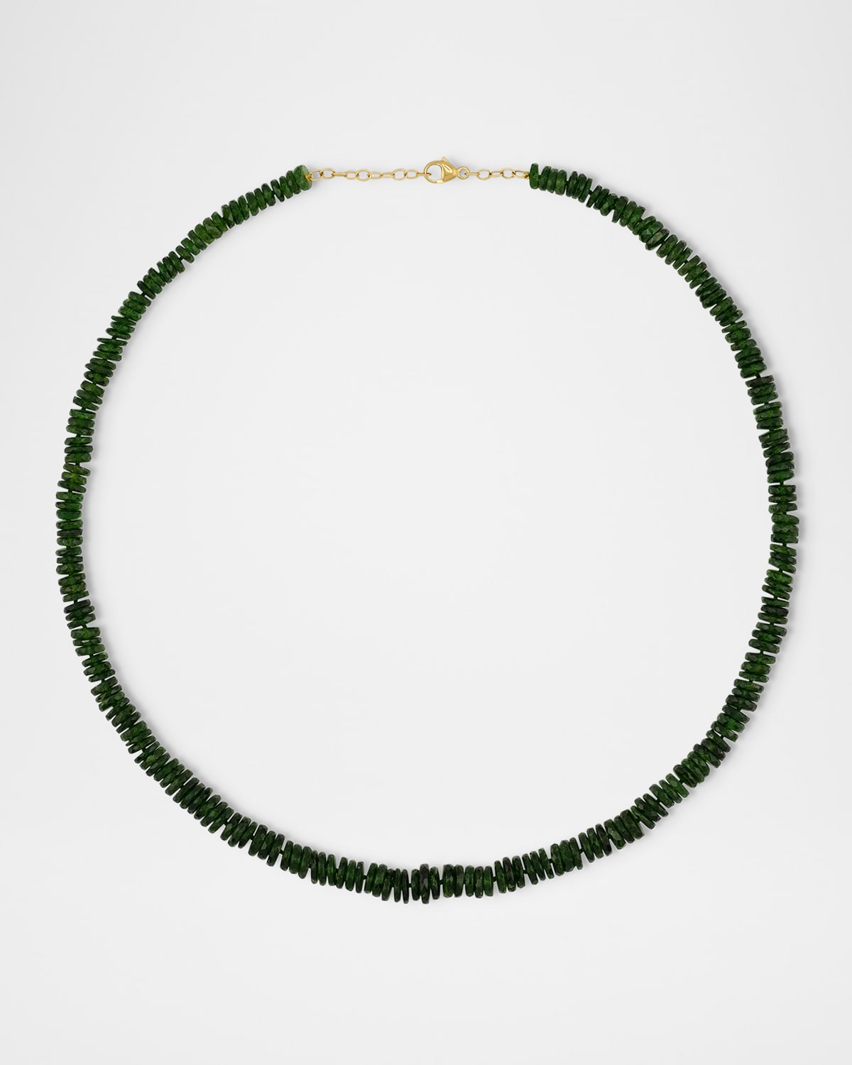 JIA JIA Fancy-Cut Chrome Diopside Necklace in 14K Yellow Gold, 17.5"L