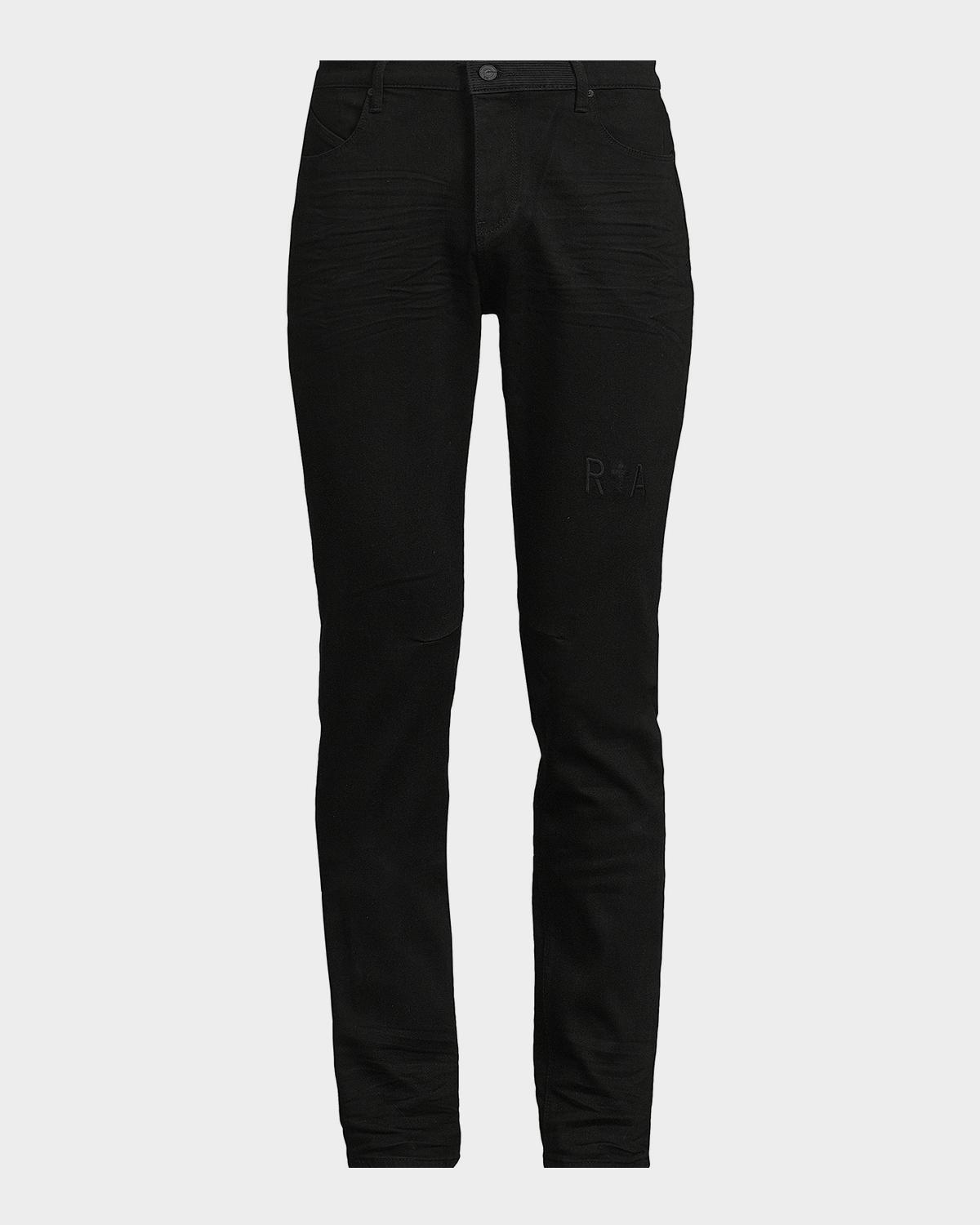 RTA Men's Bryant Embroidered Logo Skinny Jeans