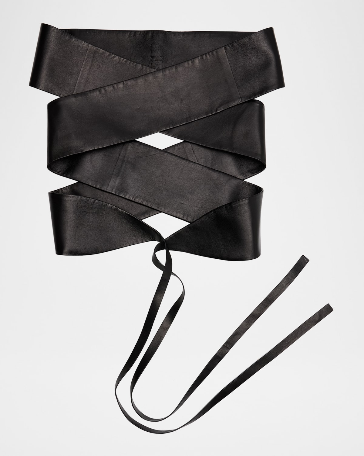 THE ROW Wide Leather Wrap Belt