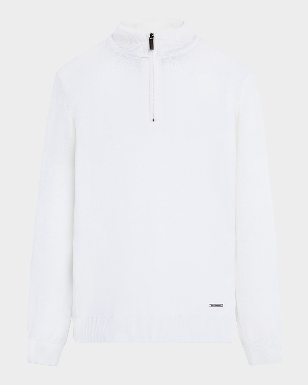 Bugatchi Men & Apos;s Wool Quarter-zip Sweater In Gray