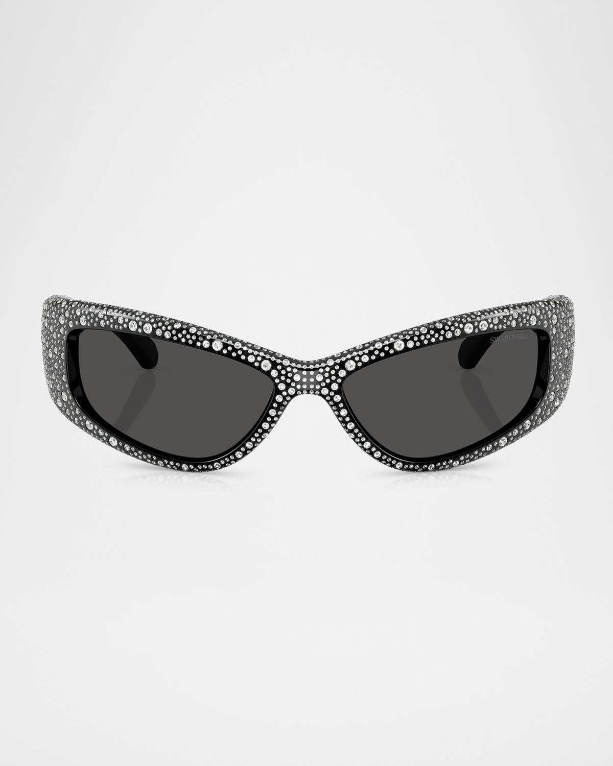 Swarovski SK6027 Rectangular Sunglasses