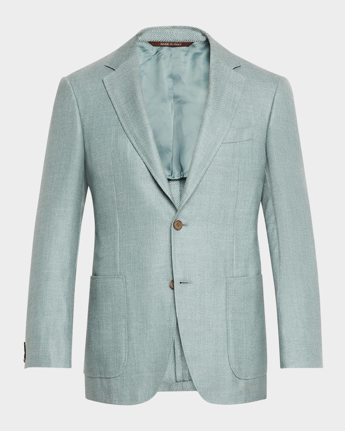 Canali Men's Wool-Blend Twill Blazer