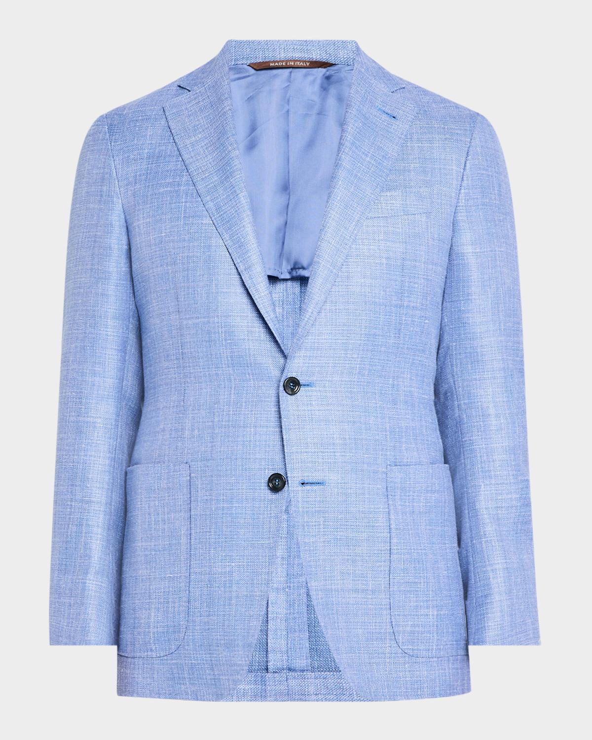 Canali Men's Wool-Blend Hopsack Blazer