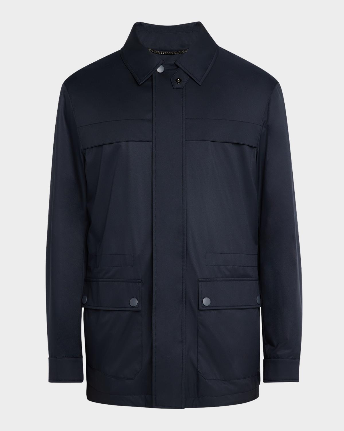 Canali Men's Brera Four-Pocket Field Jacket