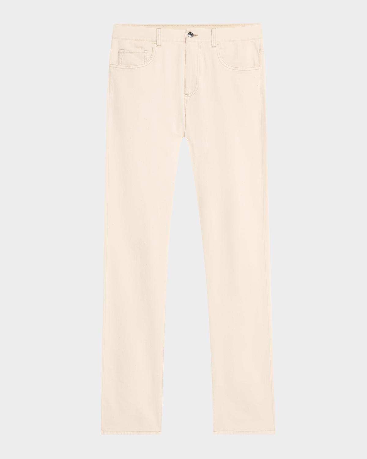 Canali Men's Denim Five-Pocket Pants