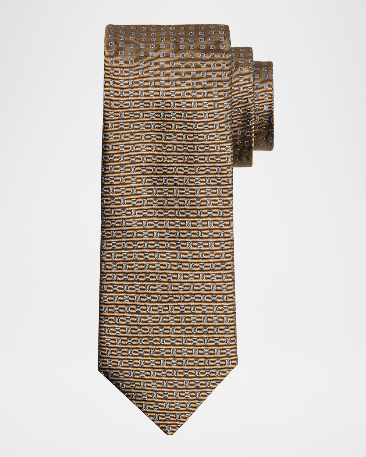 Canali Men 's Oval Patterned Tie
