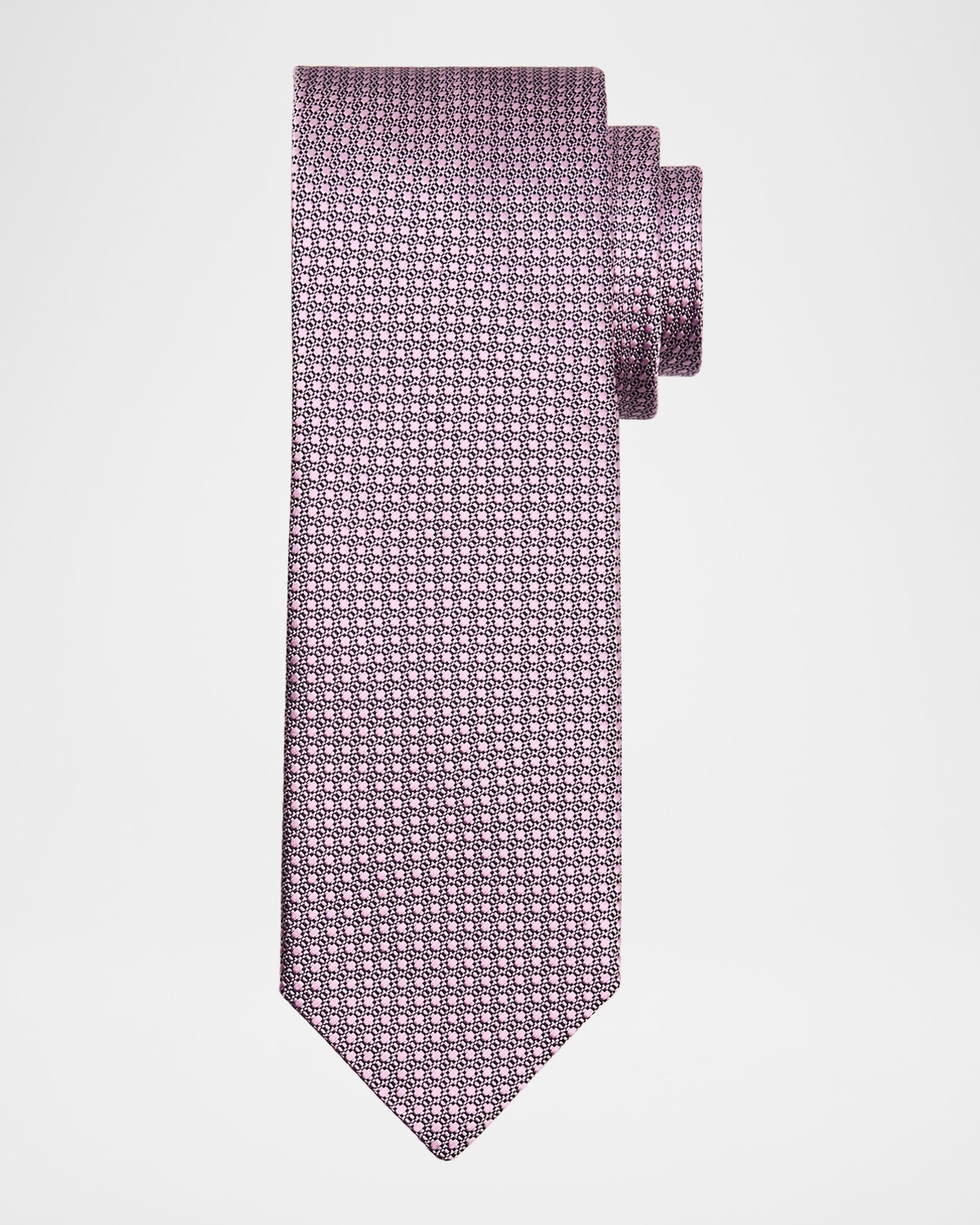 Canali Men 's Textured Dot Tie