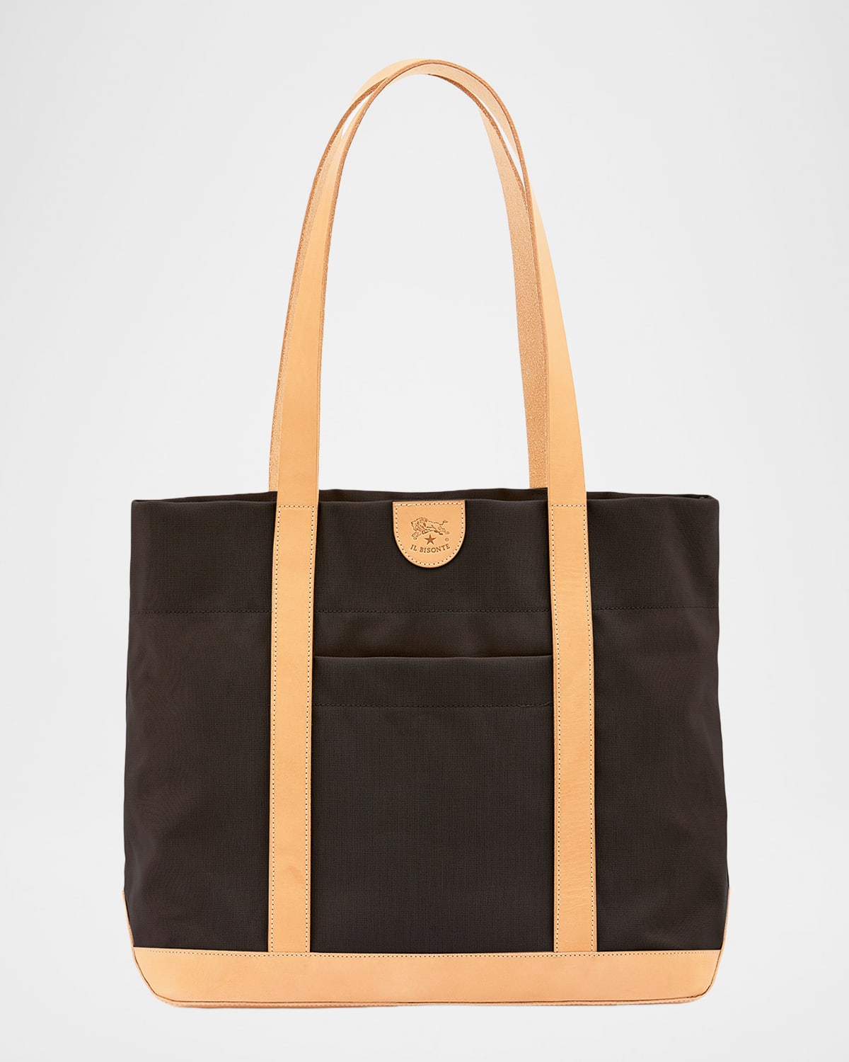 Il Bisonte Caramella Medium Canvas Shopper Tote Bag