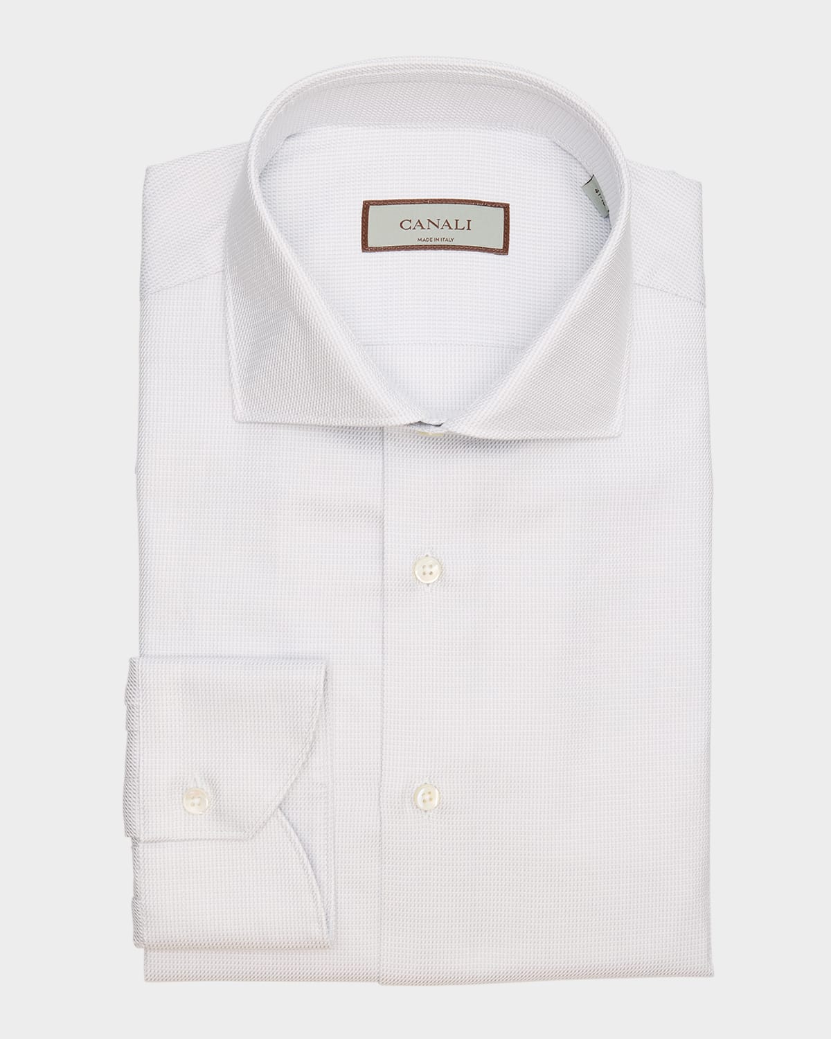Canali Men 's Micro-Structure Dress Shirt