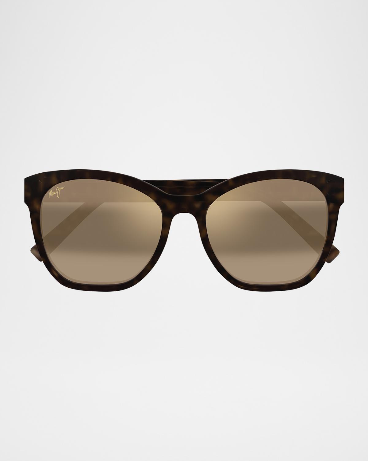 Maui Jim Men's Alulu Acetate Cat-Eye Sunglasses