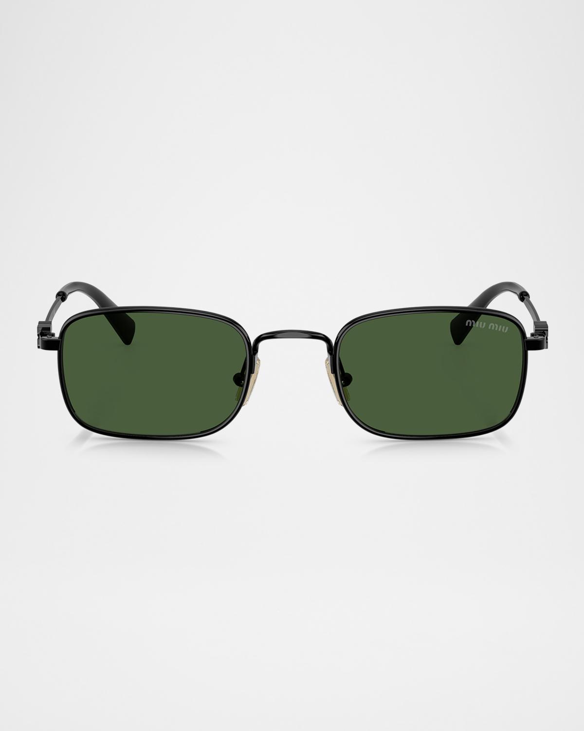 Miu Miu MUA53S Rectangular Metal Sunglasses