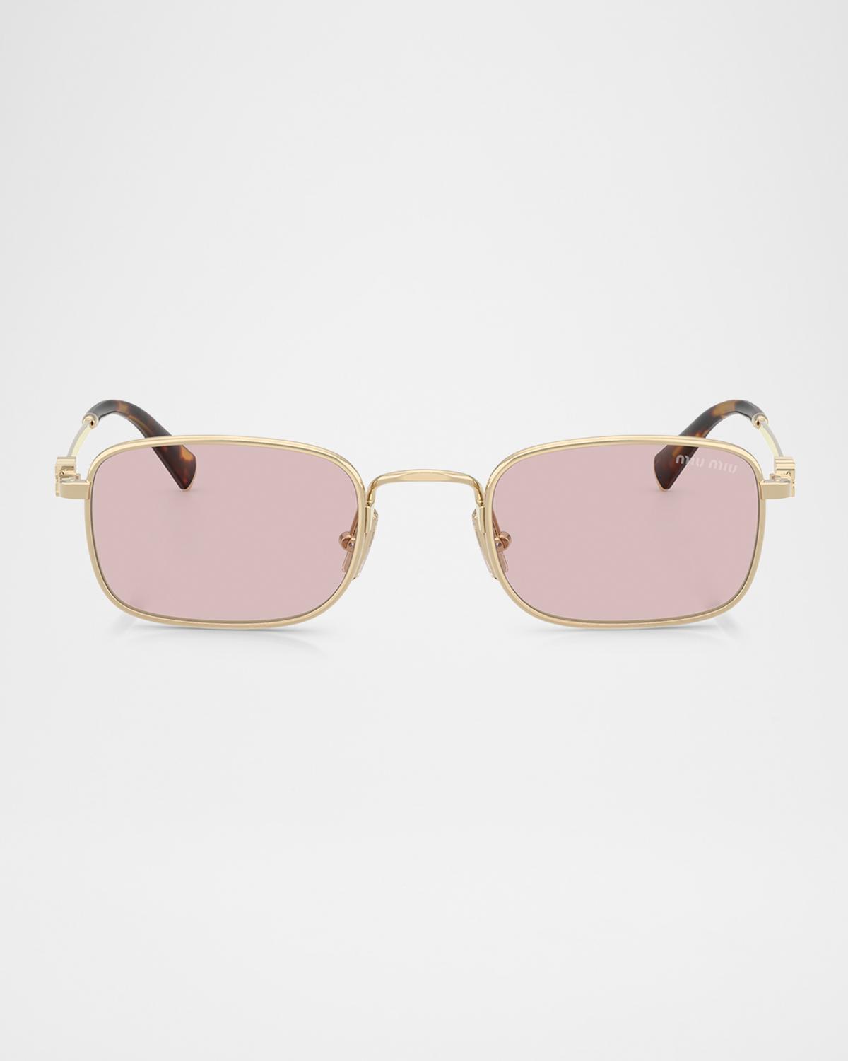 Miu Miu MUA53S Rectangular Metal Sunglasses