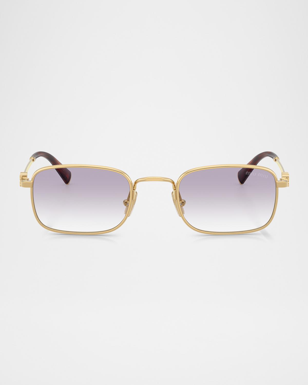 Miu Miu MUA53S Rectangular Metal Sunglasses