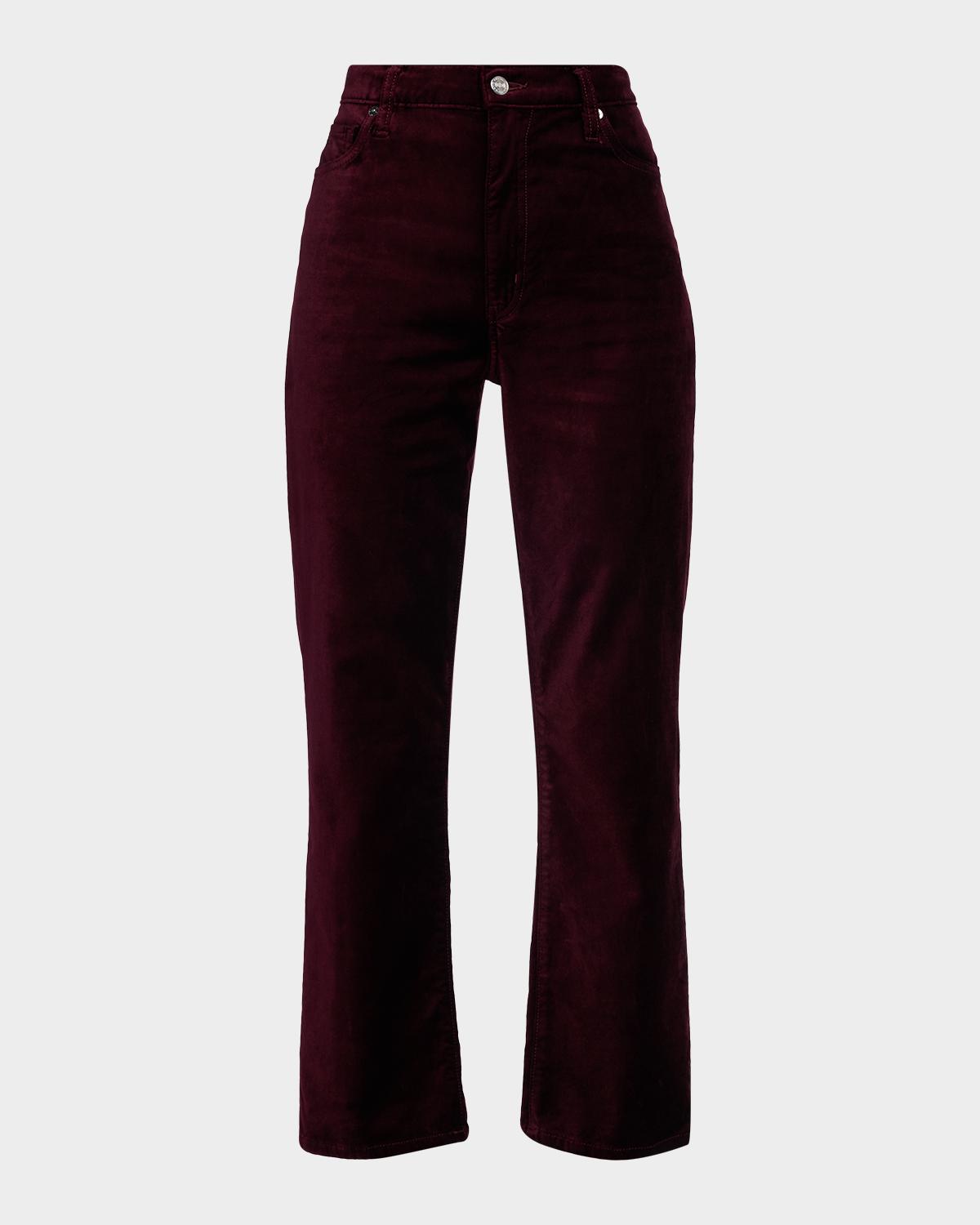 FRAME Le Sleek Straight Velvet Jeans