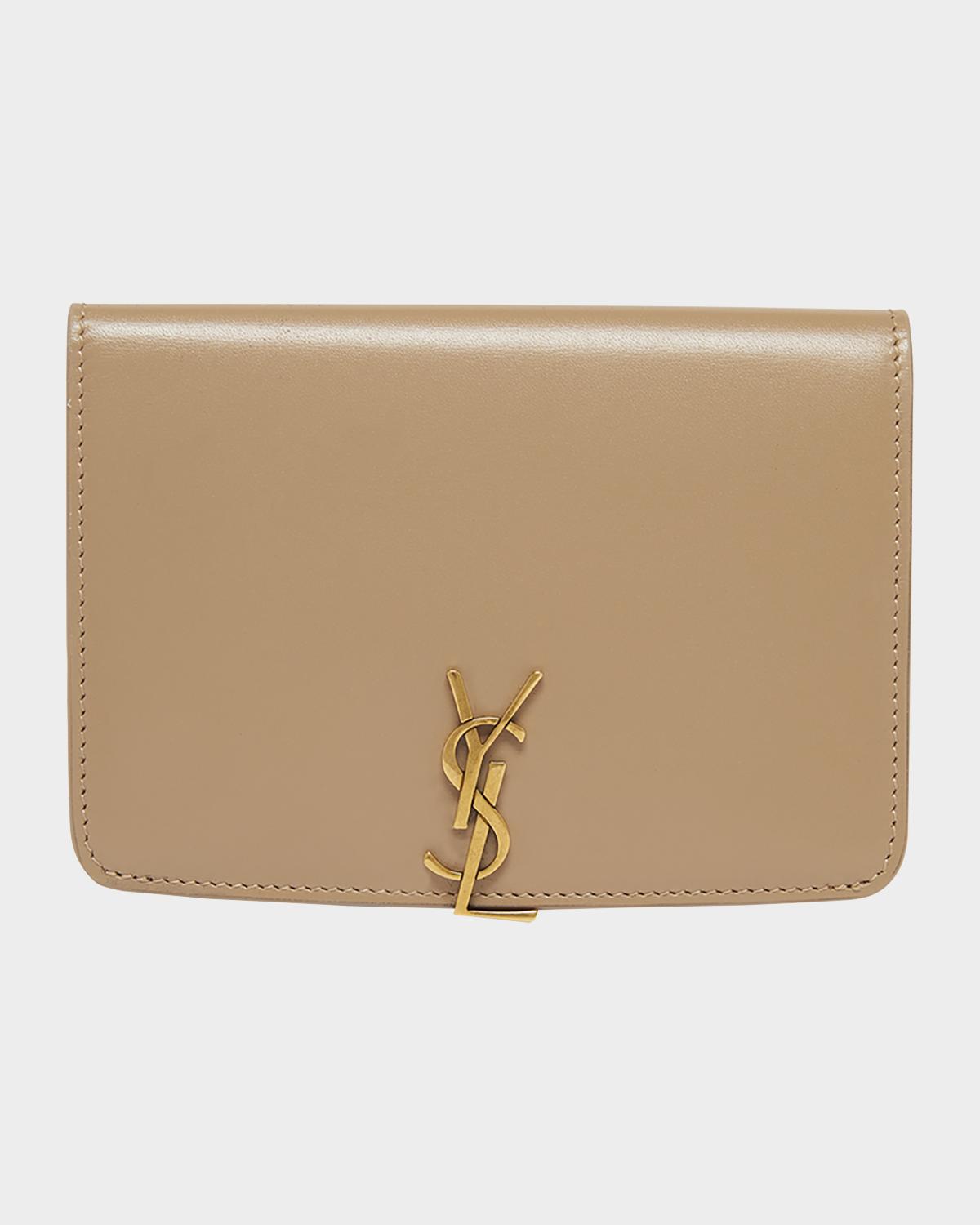 Saint Laurent YSL Passport Holder in Calfskin