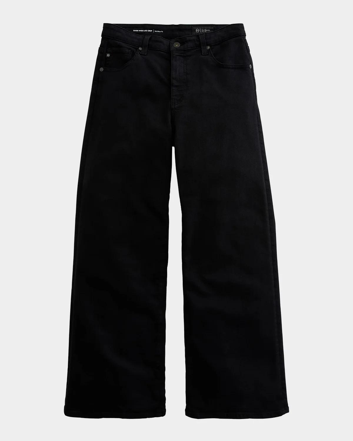 AG Jeans Saige Wide-Leg Crop Jeans