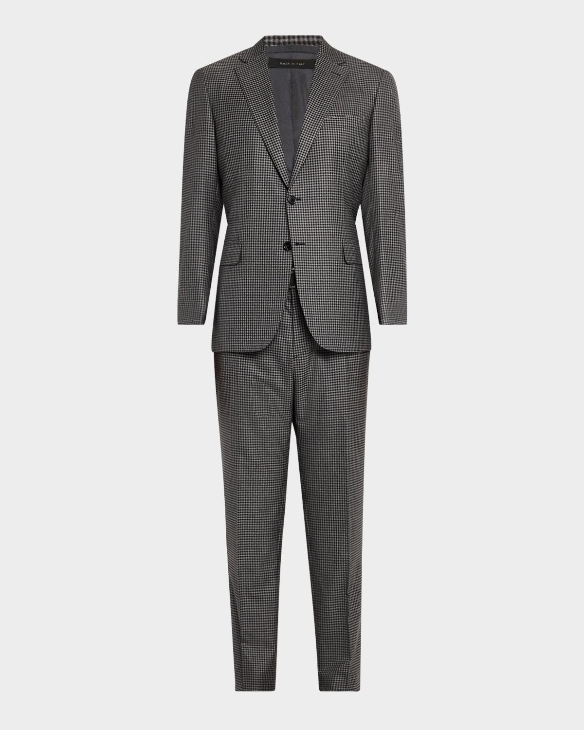 Brioni Men's Wool Check Suit