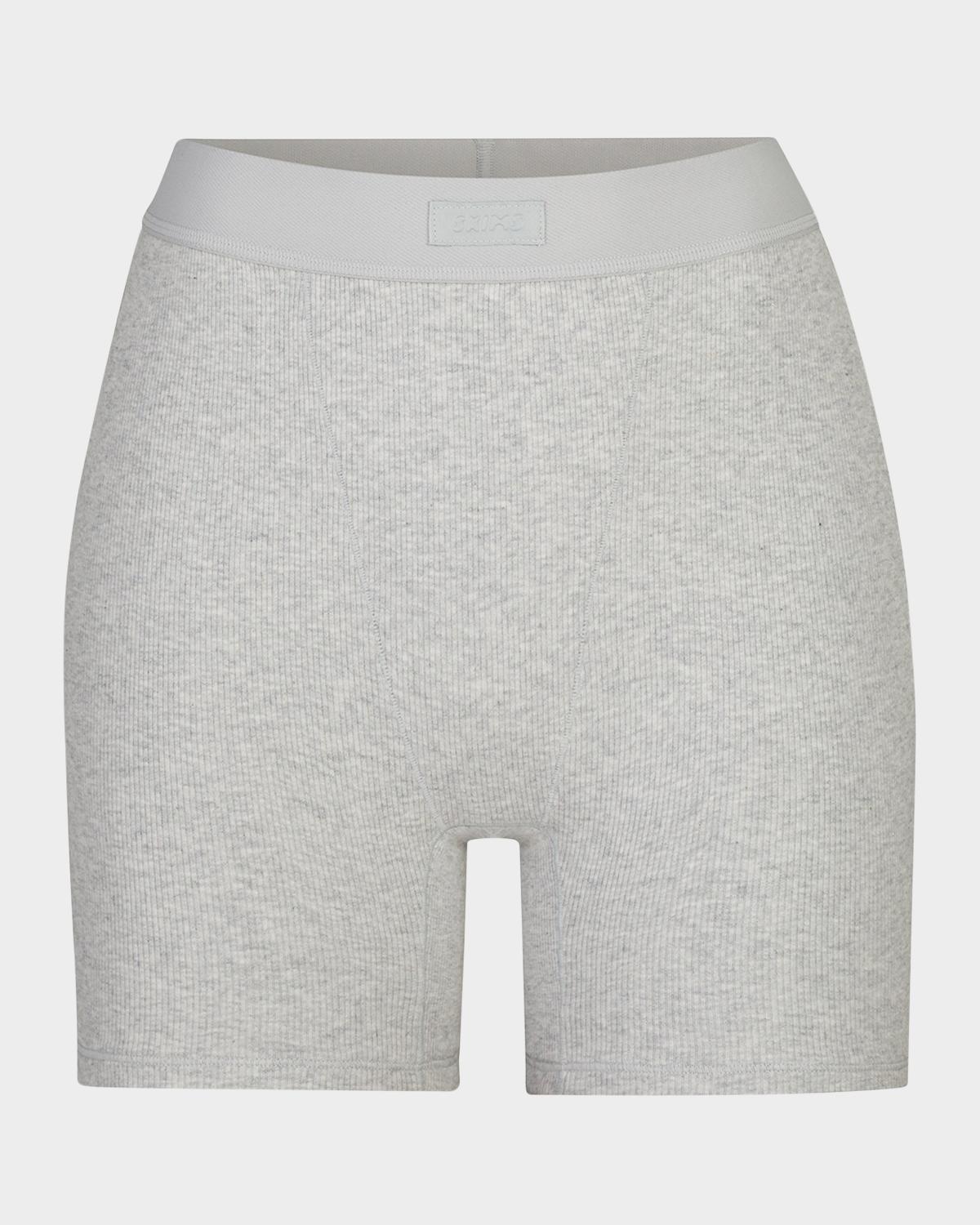 SKIMS Cotton Rib Logo Boxers