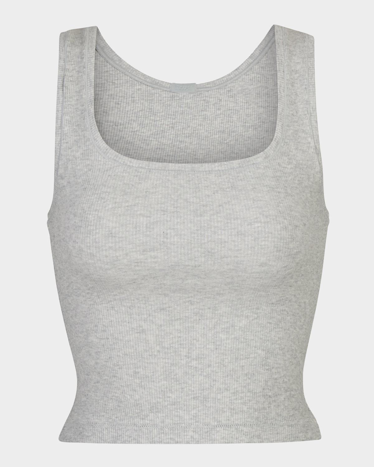 SKIMS Cotton Rib Cropped Tank