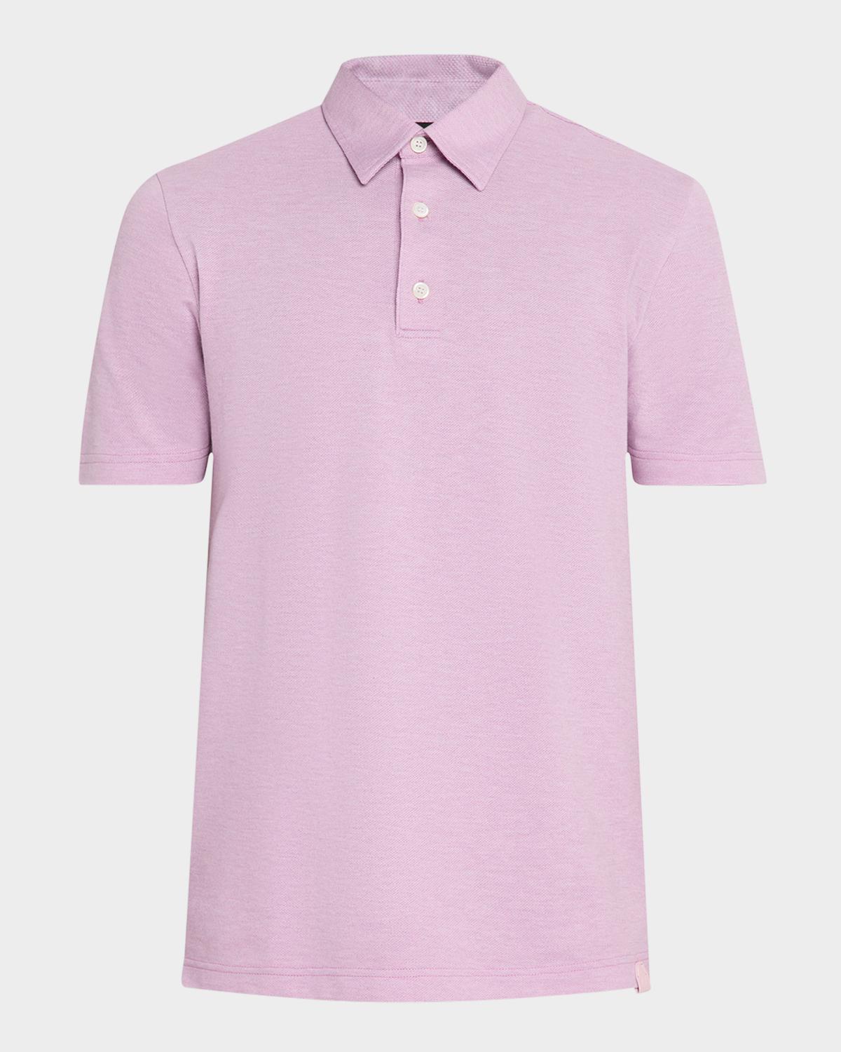 Brioni Men's Jersey Pique Polo Shirt