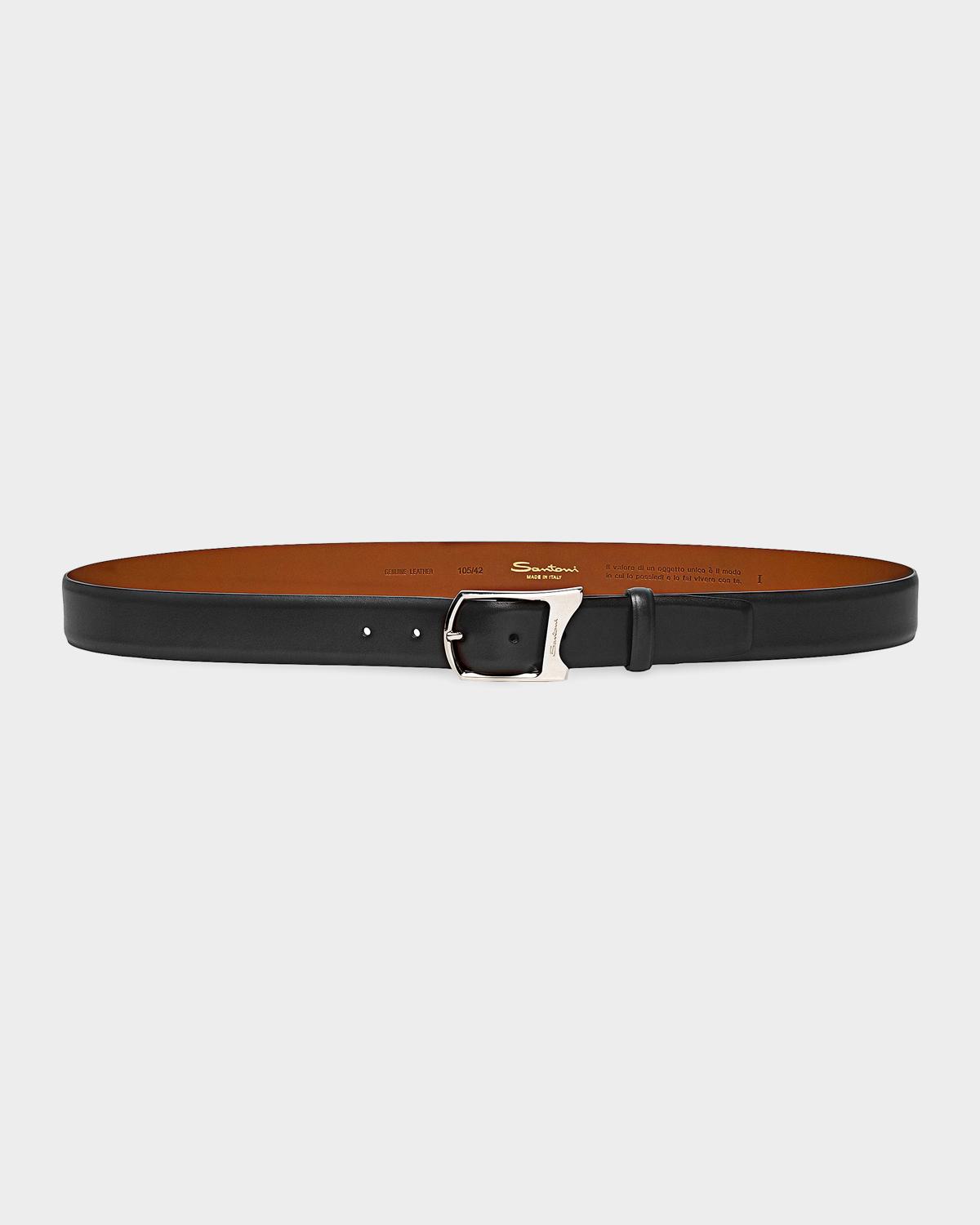 Santoni Men's Leather Belt
