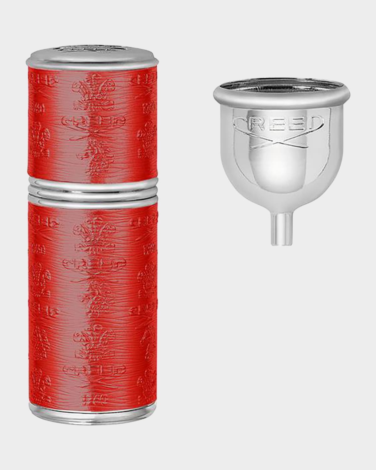 CREED 50 mL Cylindrical Atomizer Case, Silver/Red | Thumbnail 4 CREED 50 mL Cylindrical Atomizer Case, Silver/Red | Thumbnail 4