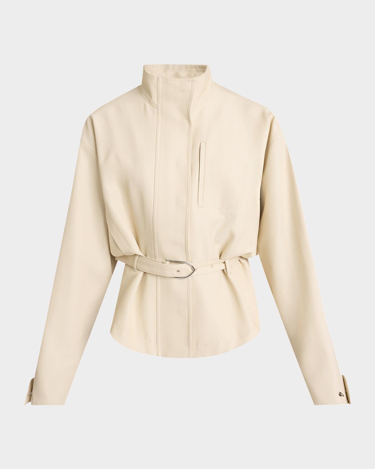 Jacquemus Ciro Belted Wool-Blend Jacket