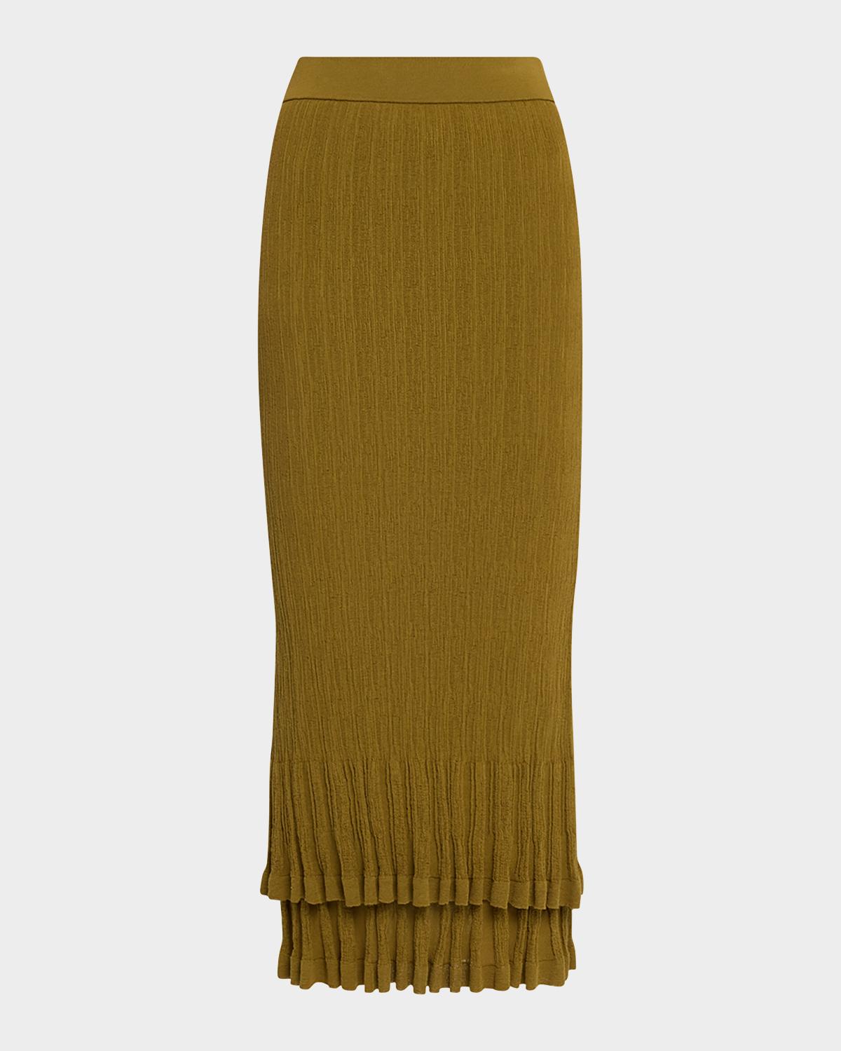 A.L.C. Lexi Ribbed Midi Skirt
