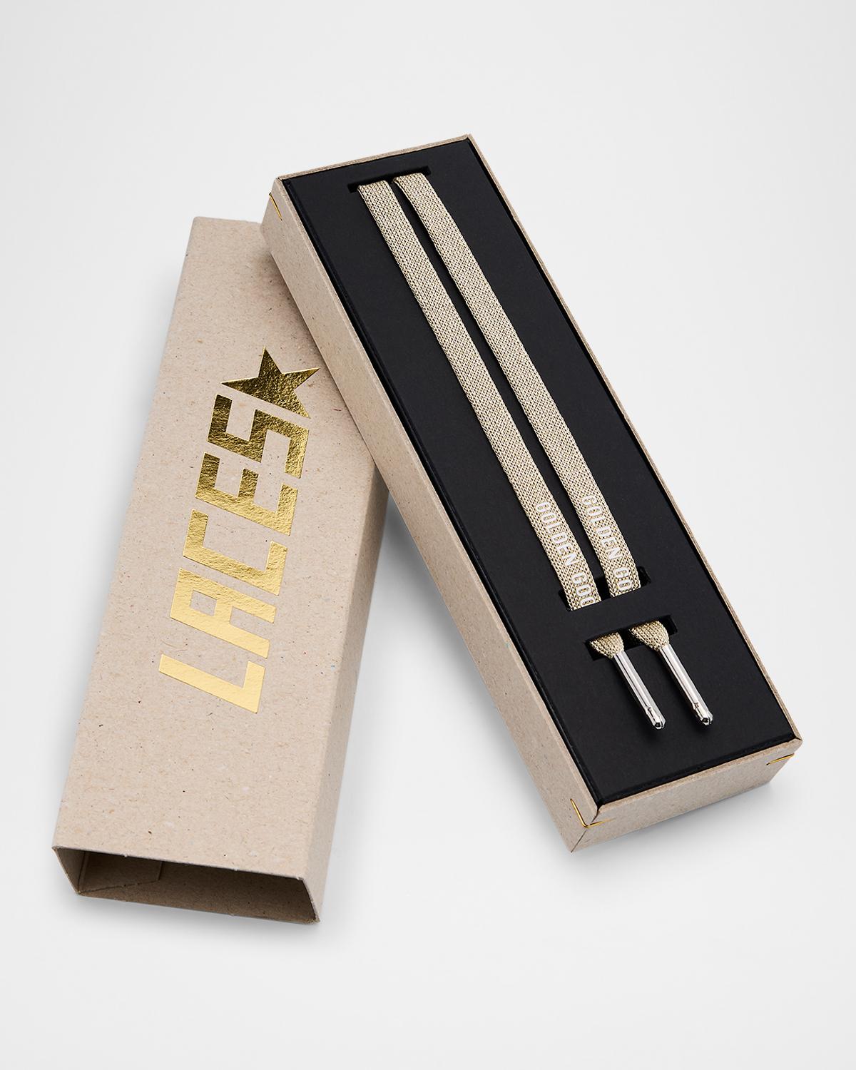 Golden Goose Metallic Logo Lace Kit
