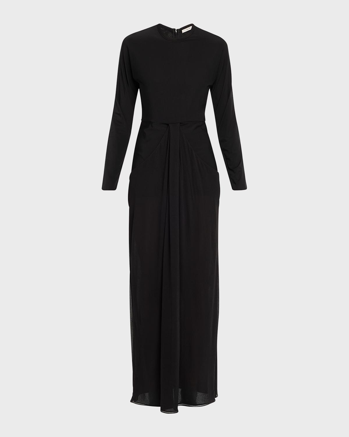 The Row Anselm Draped Column Jersey Dress