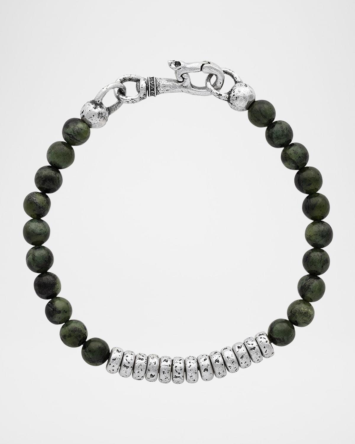 John Varvatos Men 's Simit Canadian Jade Beaded Bracelet