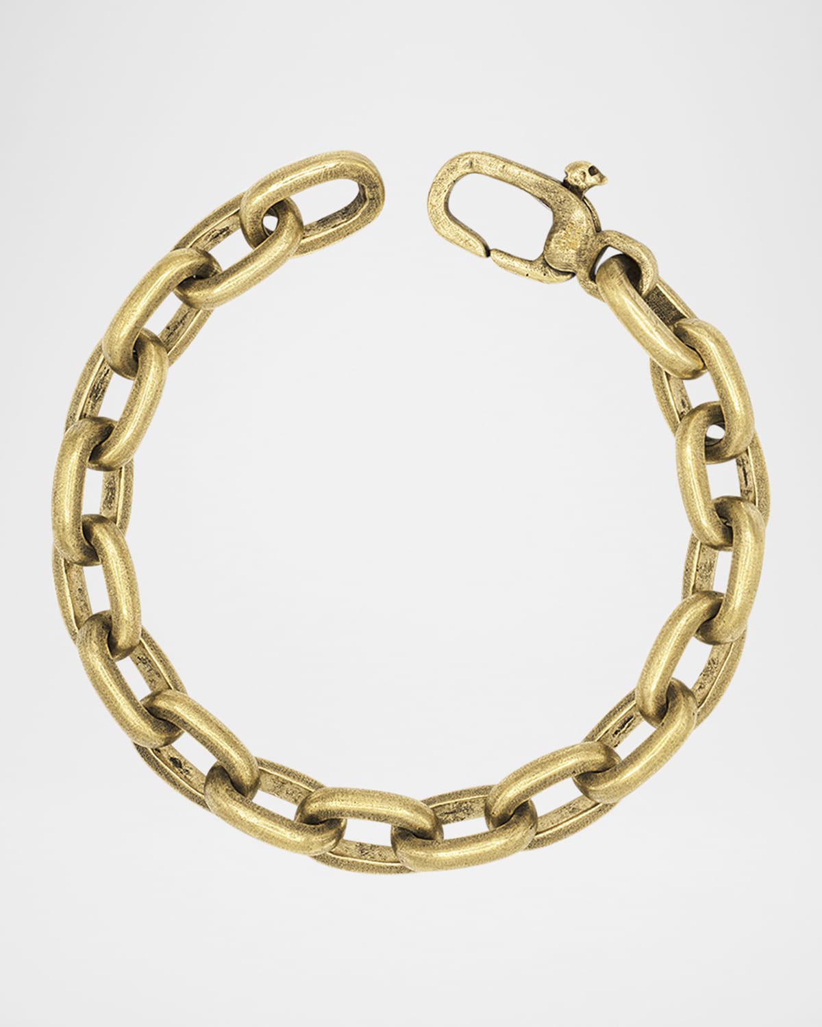 John Varvatos Men 's Distressed Brass Link Bracelet, 8"L