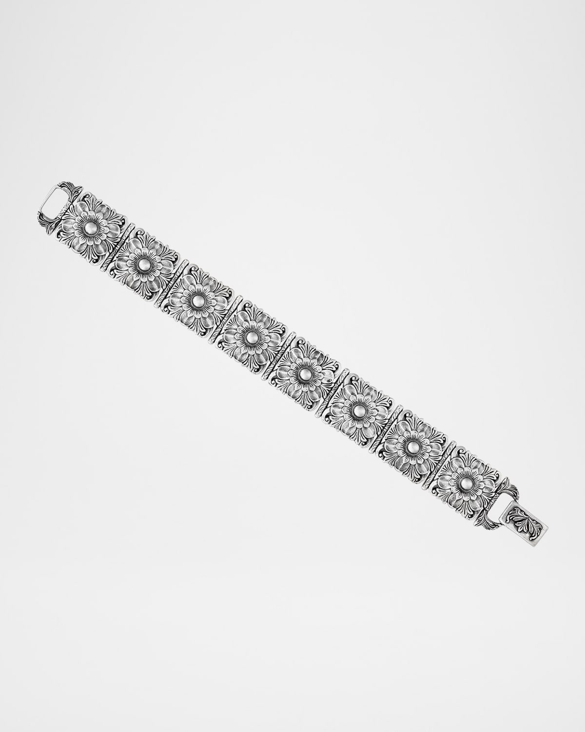 John Varvatos Men 's Gothic Sterling Silver Single-Strand Bracelet, 22mm