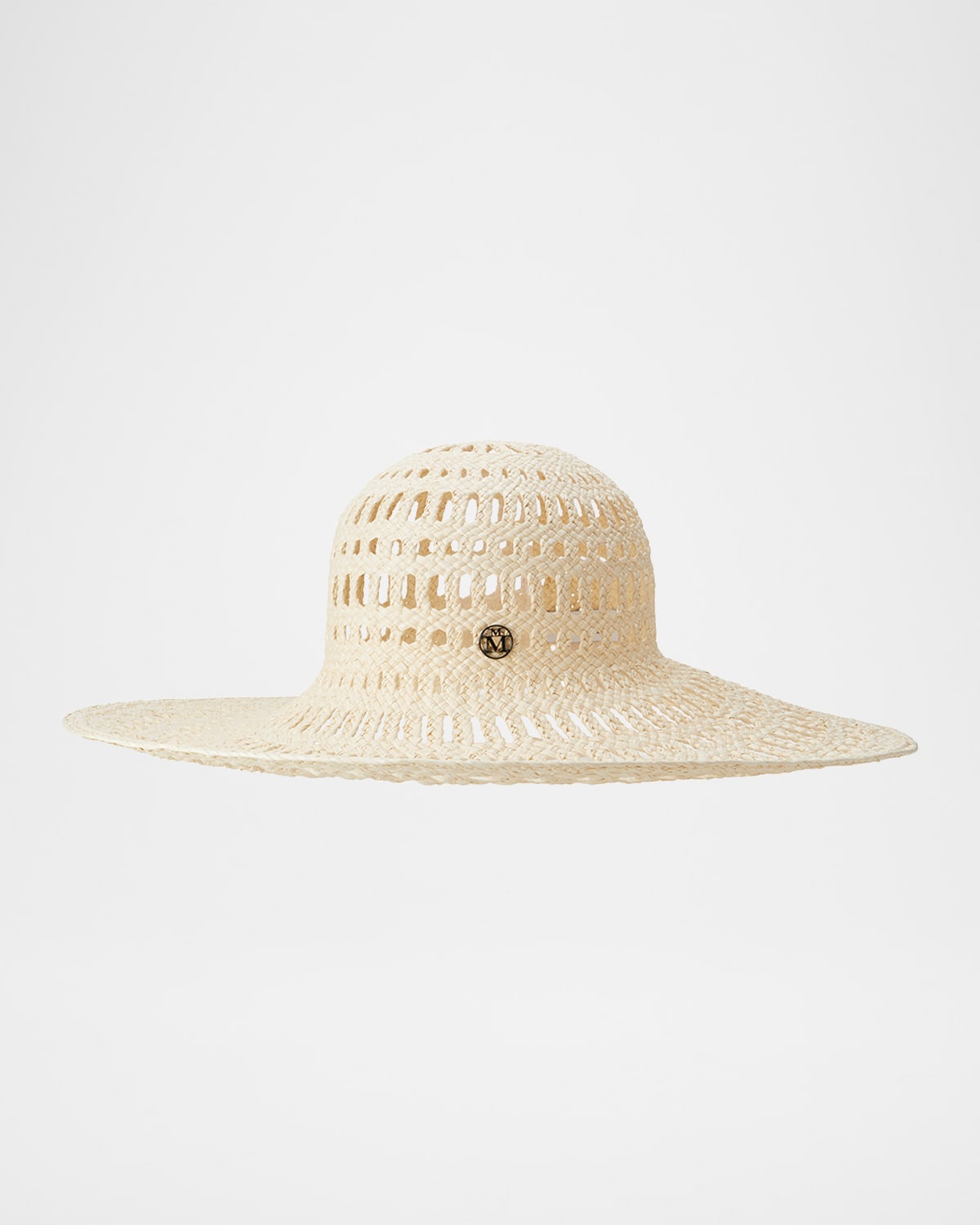 Maison Michel Gabi Perforated Straw Floppy Hat