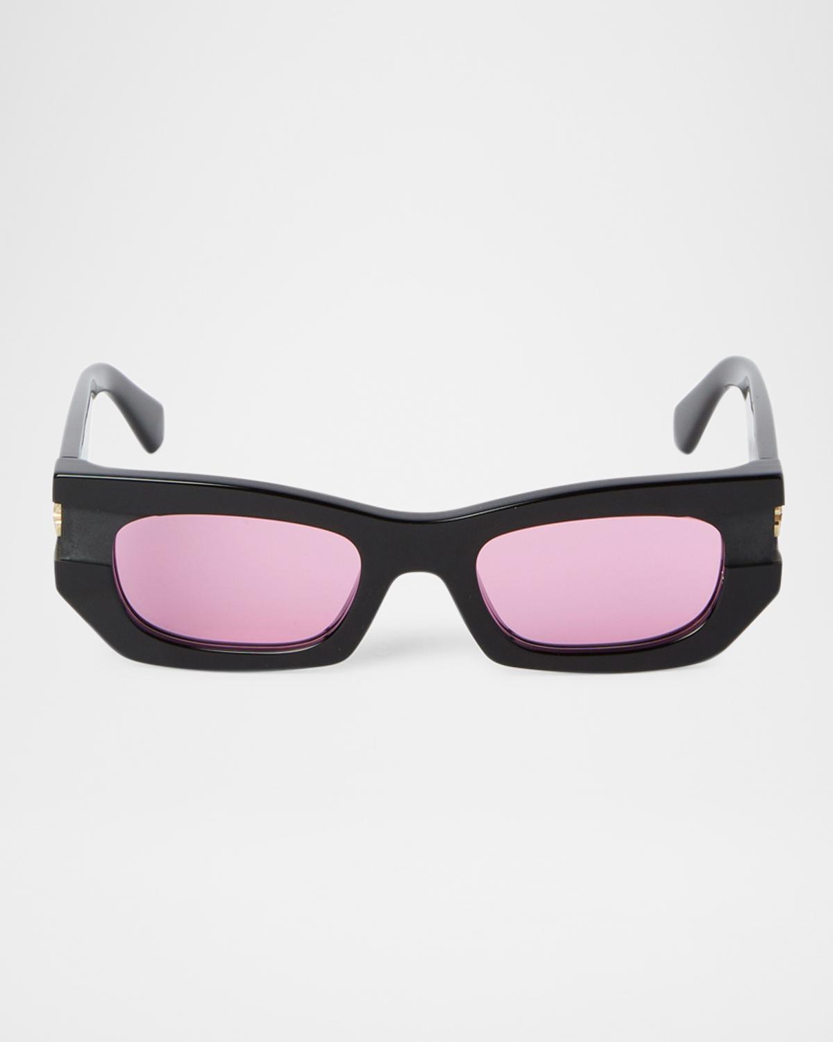 Off-White Belleville Acetate Rectangle Sunglasses
