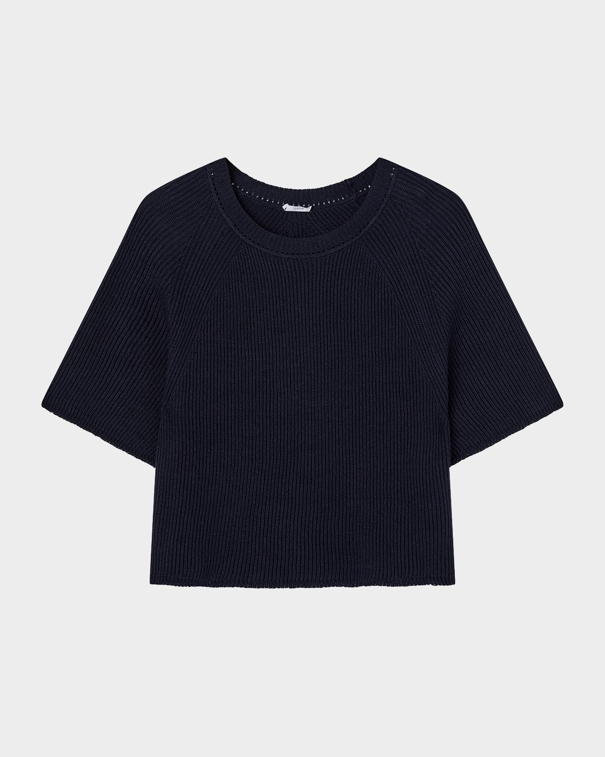 Joseph Ribbed Raglan-Sleeve Top